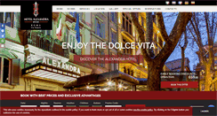 Desktop Screenshot of hotelalexandraroma.com